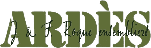 Logo historique Ardès — J. & F. Roque ensemblier, 1982